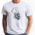 Koszulka Czaszka Papież 100% bawełna luźna koszulka, t-shirt biały